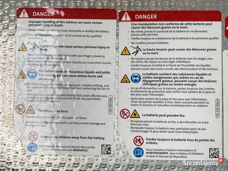 BATERIA HYBRYDA VW GOLF VII 12E915703A 115 sprzedam