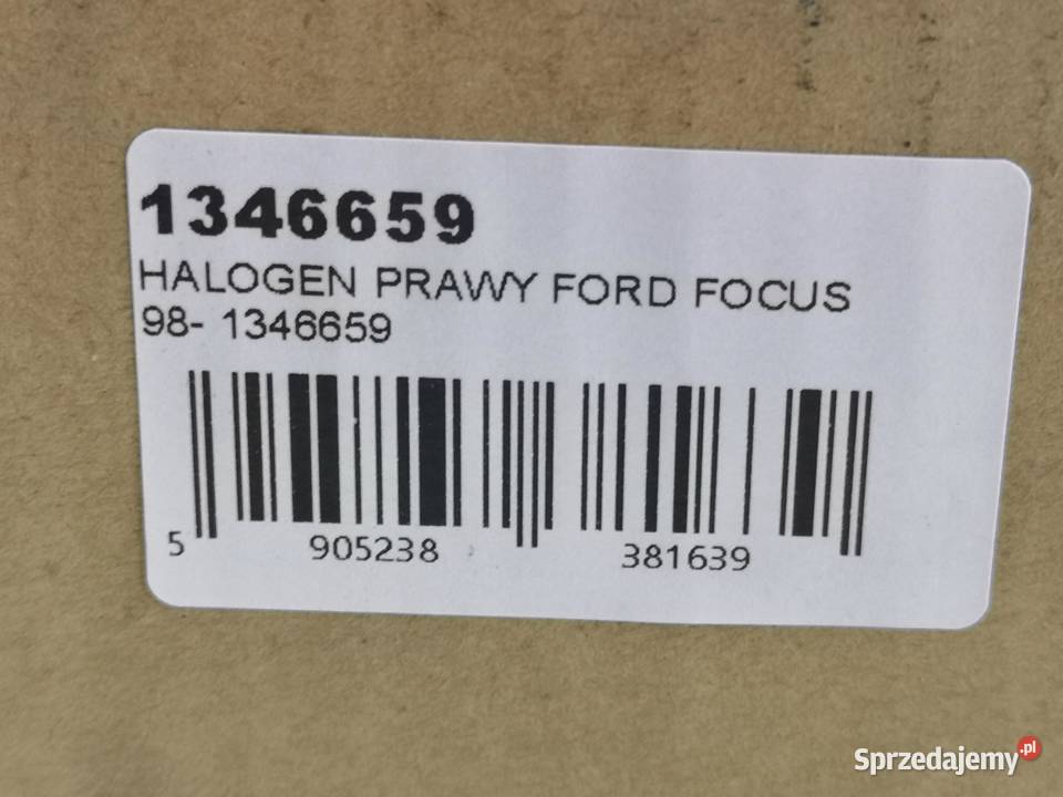 LAMPA HALOGEN PRAWY FORD FOCUS 19982004 NOWY lubelskie