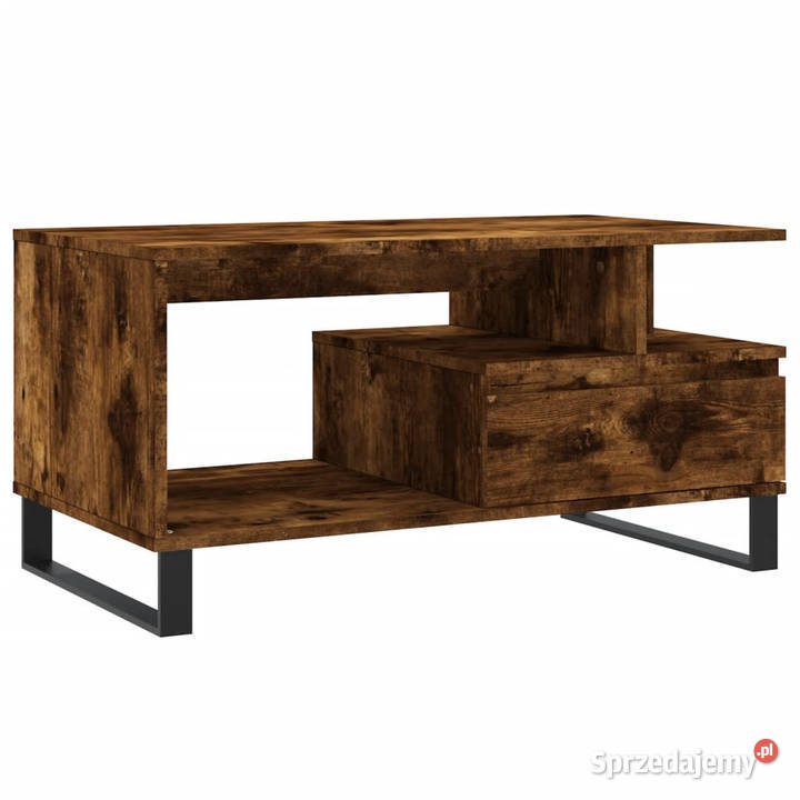 Stolik kawowy przydymiony dąb 90x49x45 WM831033 Warszawa