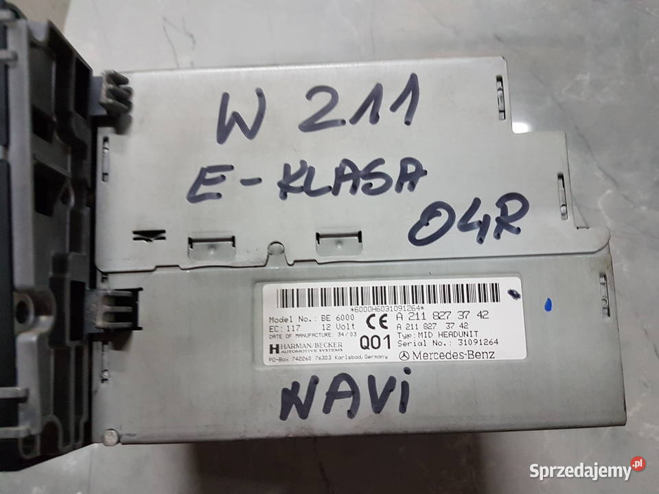MERCEDES E KLASA W211 RADIO NAWIGACJA Turek