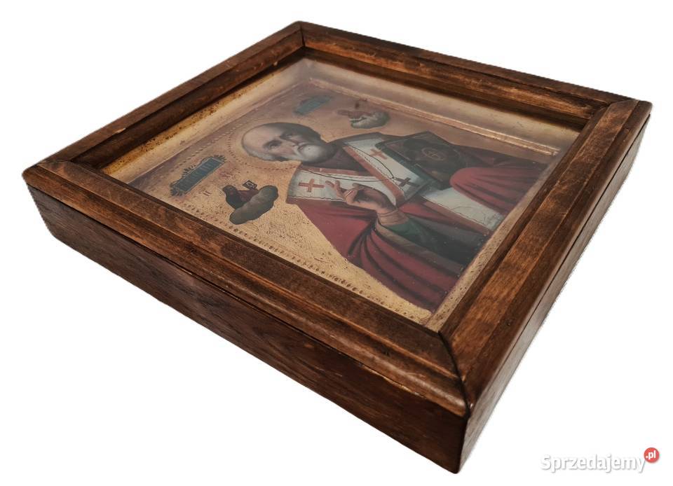 Ikona Święty Mikołaj z Miry Cudotwórca 0464 mazowieckie Warszawa sprzedam