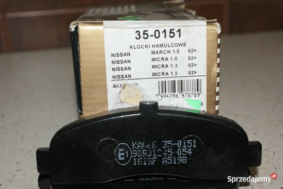 350151 Klocek hamulcowy kpl przód NISSAN MICRA osobowe Białobrzegi
