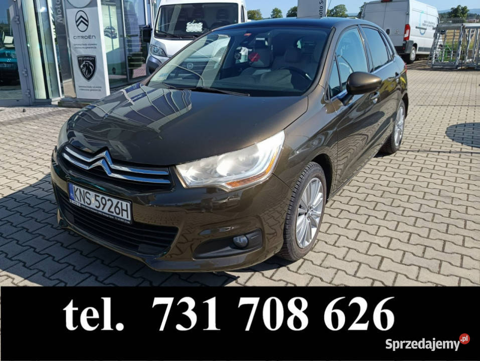 Citroen C4 16 benzyna 156 serwis ASO wyposażenie bluetooth Nowy Sącz sprzedam