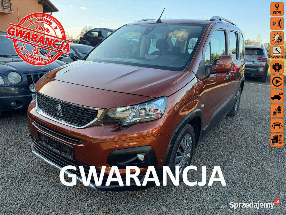 Peugeot RIFTER klima navi kamery gwarancja VAT marża Zbąszyń