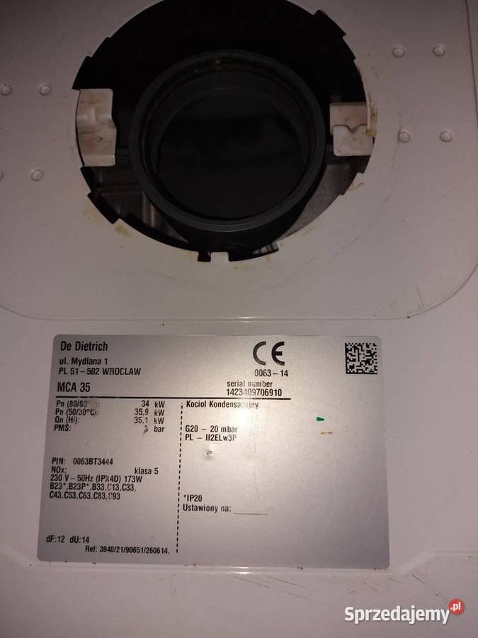 Kociołpiec gazowy DeDietrich MCA 35 małopolskie