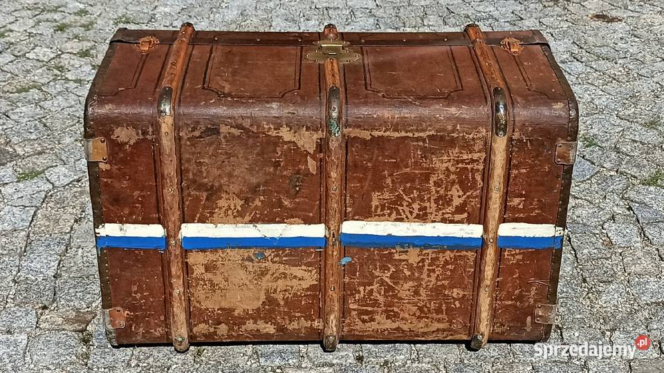 Stary duży kufer podróżny Wrocław