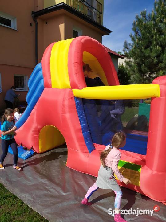 Zjeżdżalnia dzieci zamek dmuchany trampolina Wieliczka