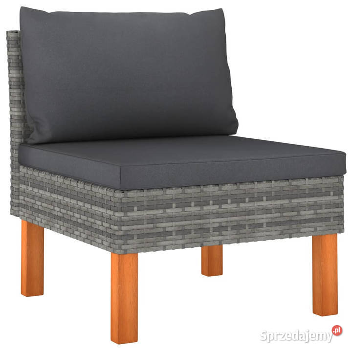 4osobowa sofa ogrodowa z poduszkami polirattan