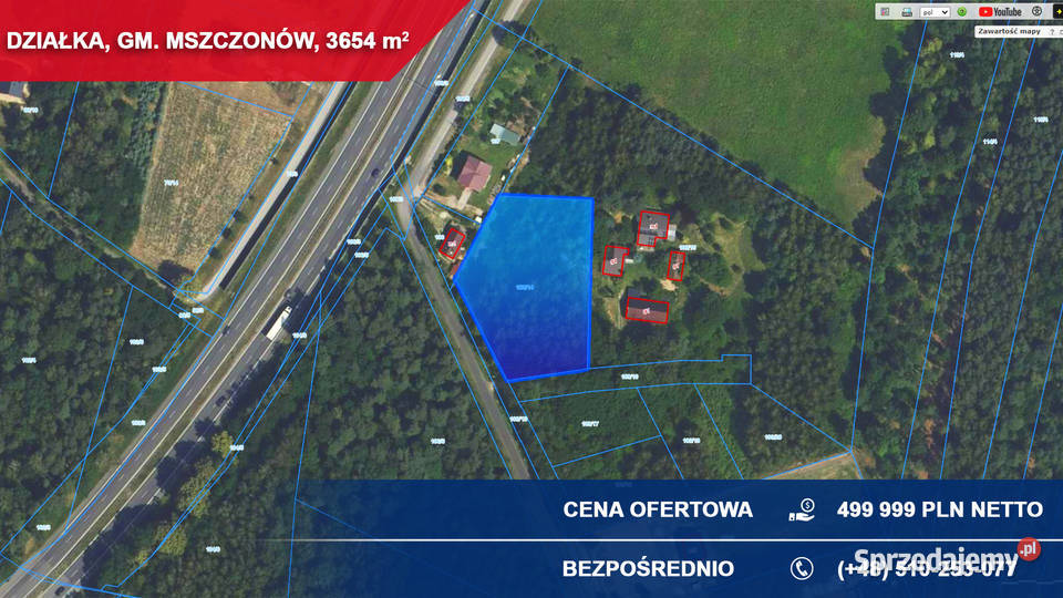 Teren usługowy S8 idealny pod magazyn warsztat Adamowice