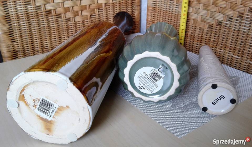 WAZON flakon 3 wazony 3 flakony h52 26 265 20 wielokolorowy Kraków sprzedam