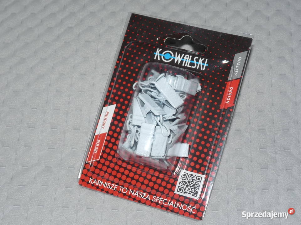 Żabki klamerki do zasłon firan 20 białe metalowe Kraków