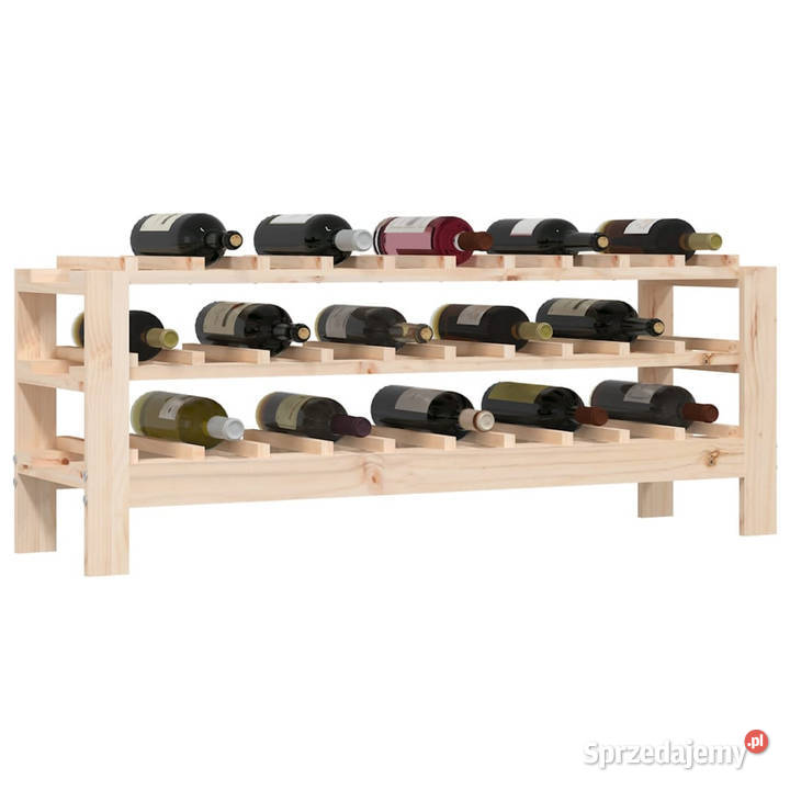 Stojak na wino 1095x30x42 lite drewno sosnowe Warszawa