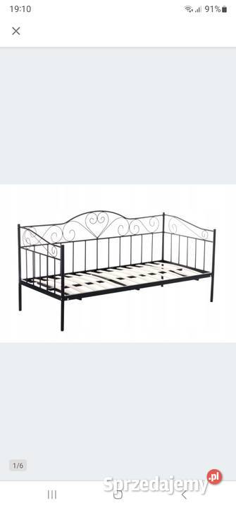 Łóżko dla dziewczynki metalowe czarne