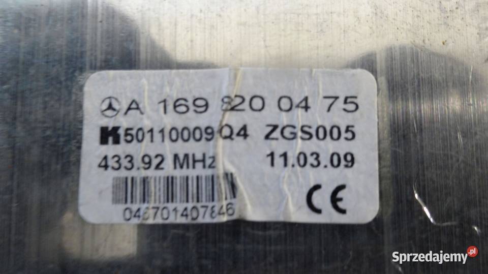 MERCEDES W169 LIFT 09r włącznik świateł