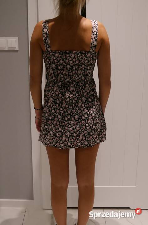 Look śliczna sukienka w kwiatuszki 34 XS Rozmiar 34(XS) Moda i Styl Wrocław