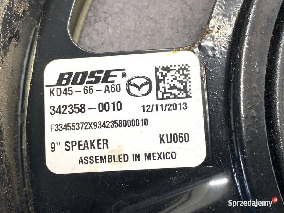 GŁOŚNIKI KOMPLET MAZDA 6 GJ KD4566A60 sprzedam