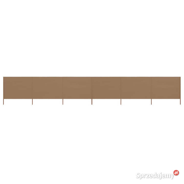 Parawan 6skrzydłowy z tkaniny 800x120 taupe Pozostałe Warszawa