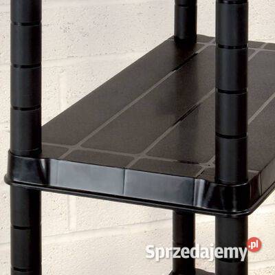 vidaXL Regał 4poziomowy czarny 183x305x130 Warszawa