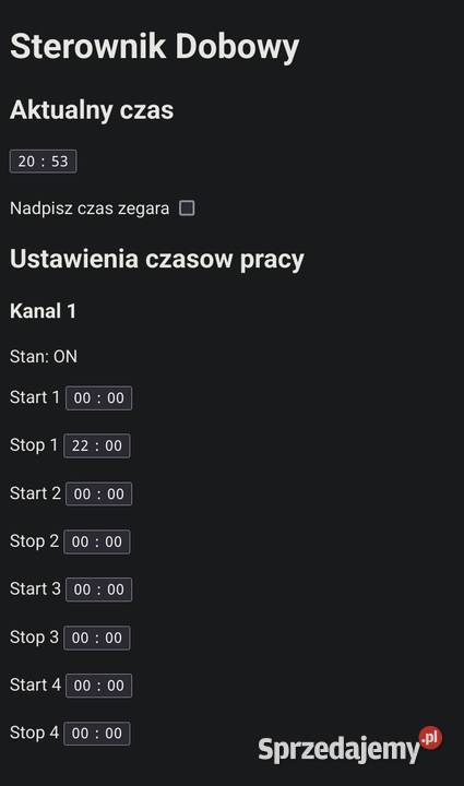 Sterownik czasowy Programator czasowy WiFi smart Dęblin