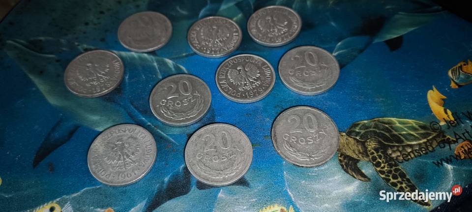 Monety PRL 20 groszy 1975 76 77 78 79 śląskie sprzedam