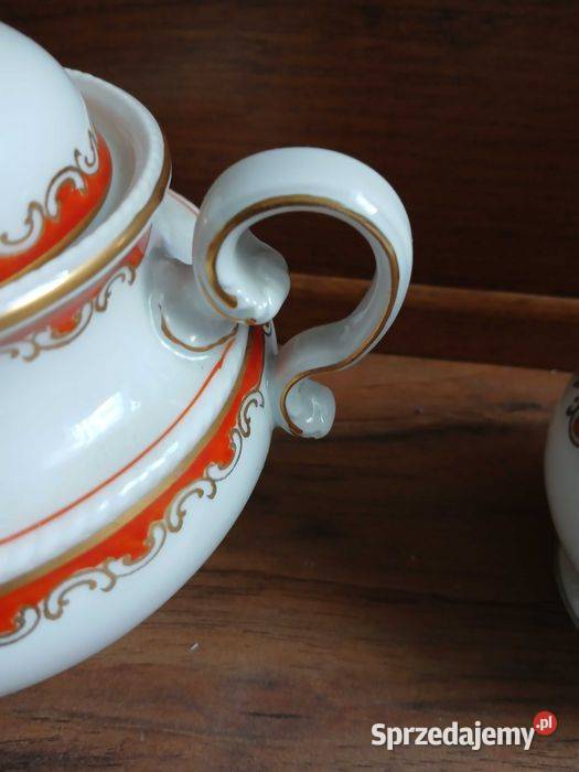 Stary zestaw cukiernica i mlecznik Rosenthal RC Kraków