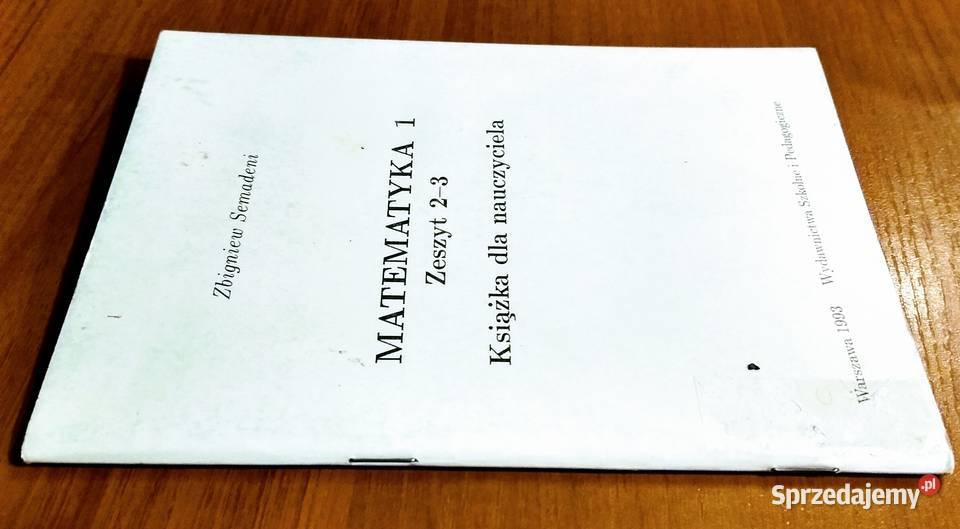 Matematyka 1 książka nauczyciela Zbigniew Podręczniki pomorskie Gdańsk sprzedam