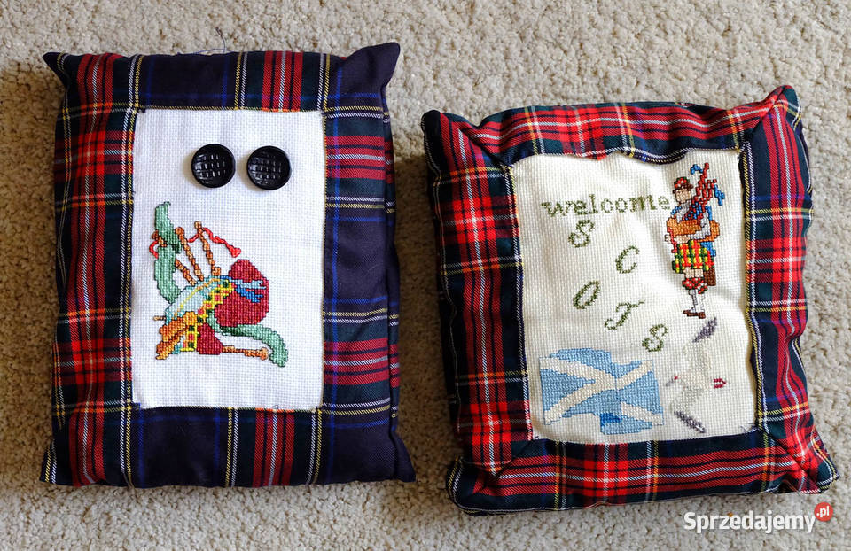 Szkockie poduszki ozdobne 2 igielnik Kielce sprzedam