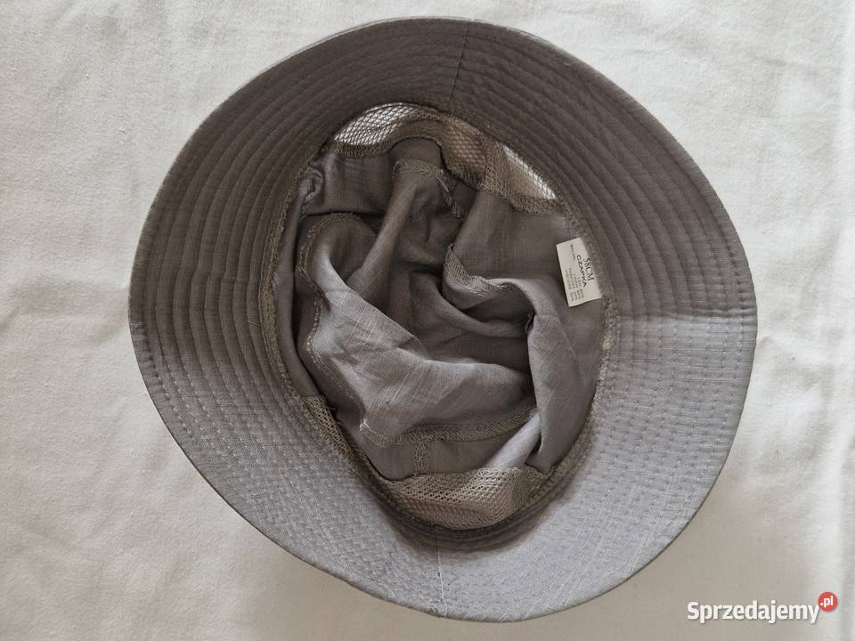 Szary letni kapeluszkapelusik unisex 58