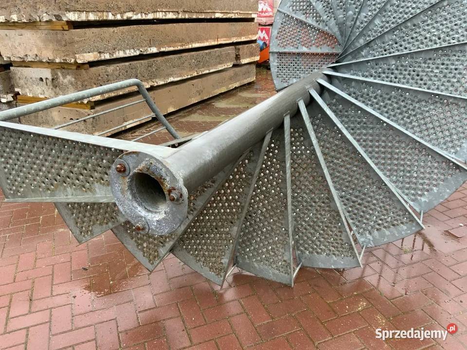Schody techniczne ewakuacyjne okrągłe ocynkowane Buk