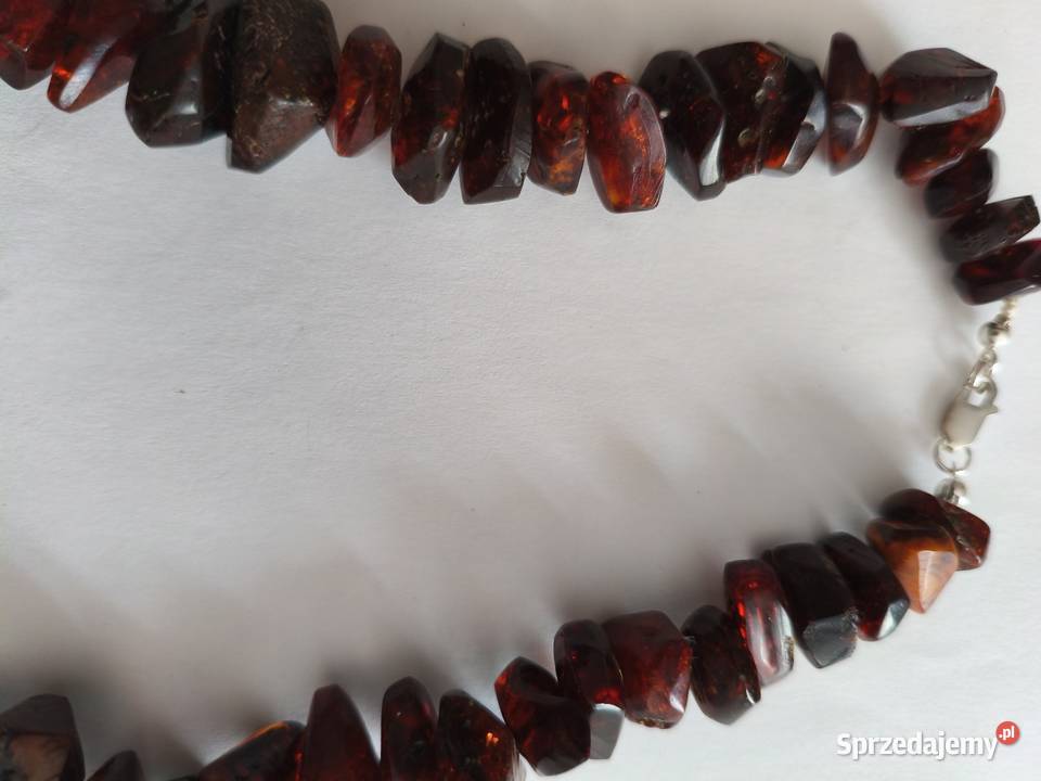 Naszyjnik Bursztyn Vintage Rękodzieło Białystok