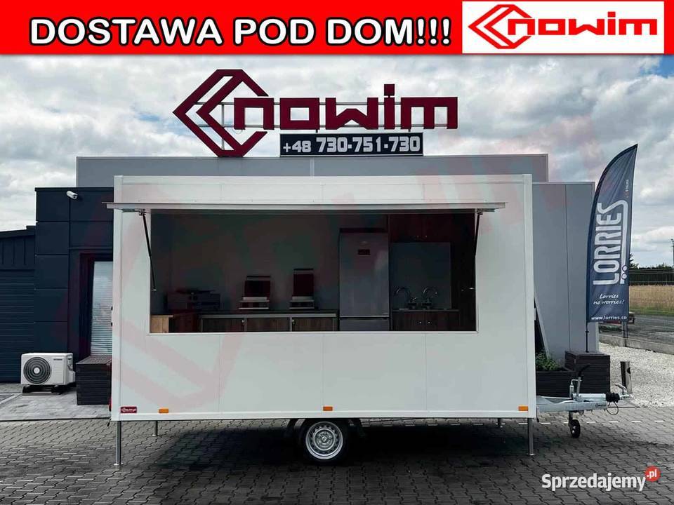 przyczepa gastronomiczna budka lody gofry 1 Kotlin