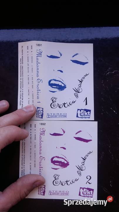Zestaw kaset magnetofonowy Madonna Erotica Siemiatycze