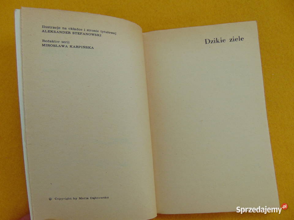 Dzikie ziele Maria Dąbrowska