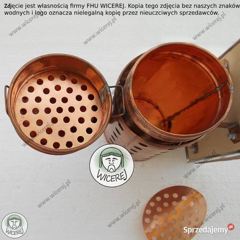 Podkurzacz Solidny Premium Miedziany z Chłodnicą Jaśliska