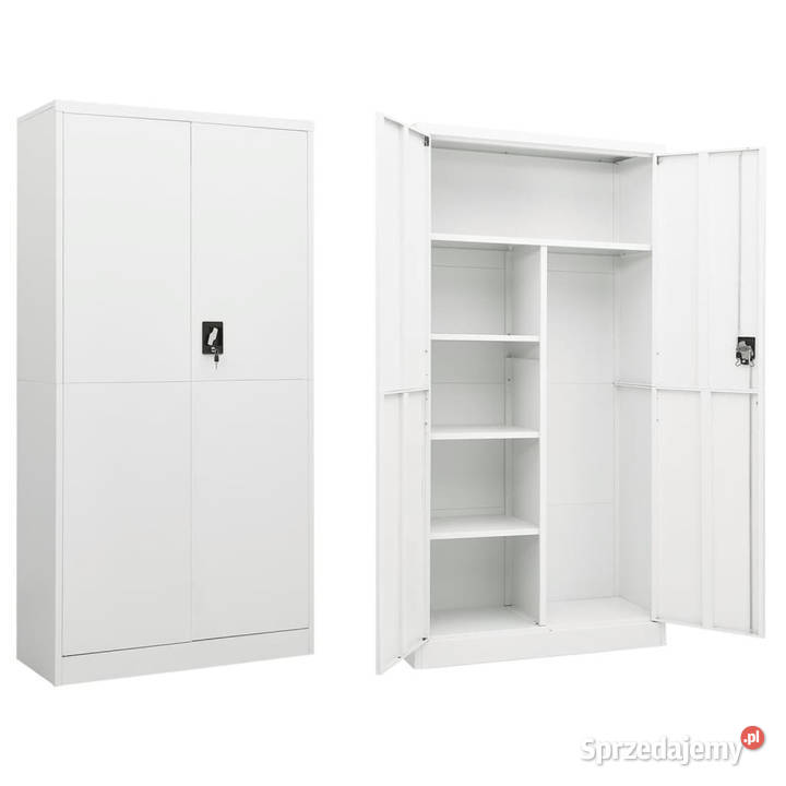 Szafa zamykana na klucz biała 90x40x180 stalowa Warszawa