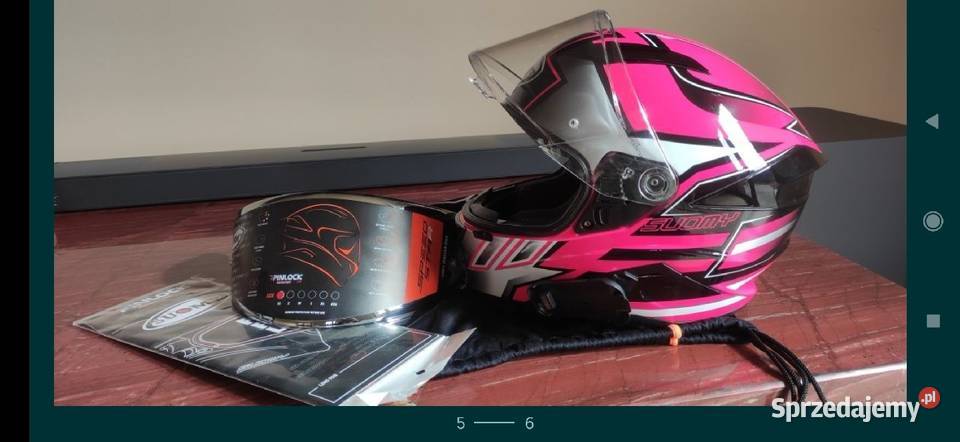 Kask motocyklowy suomy XS damski Orzech