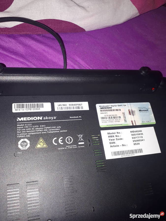 notbuk medion akoya Waga 1 Przemyśl