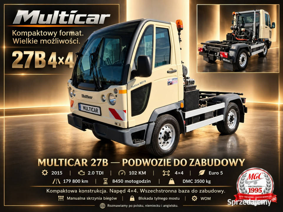 Multicar M26 Multicar M27 B 4X4 RAMA DO ZABUDOWY Łaziska Górne