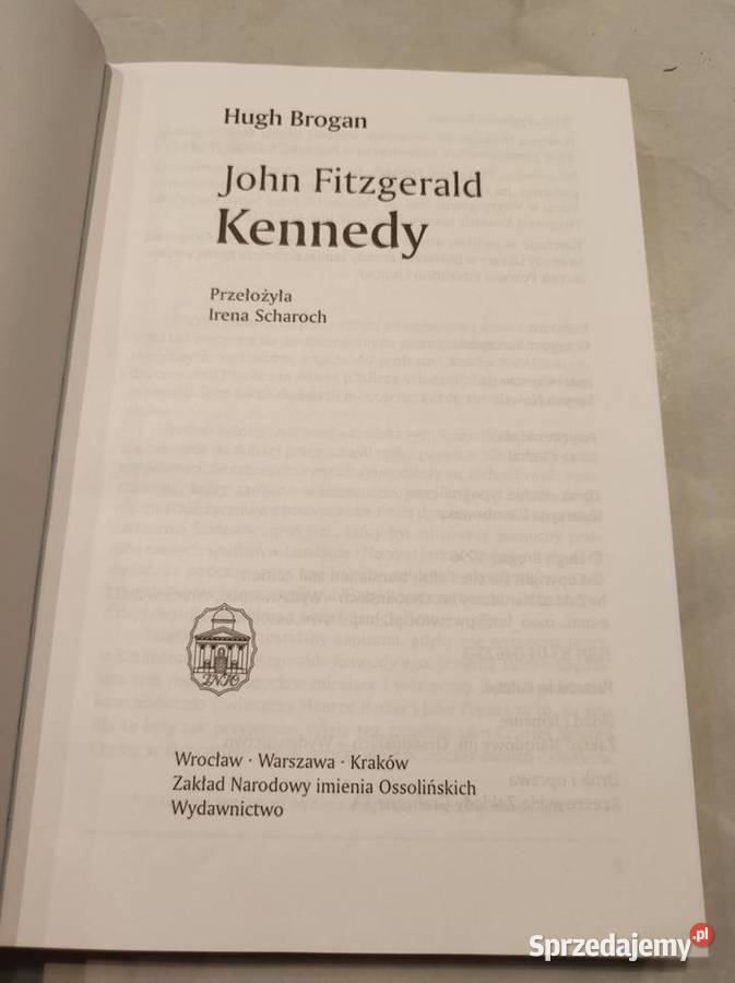 John Fitzgerald Kennedy Hugh Brogan Kielce