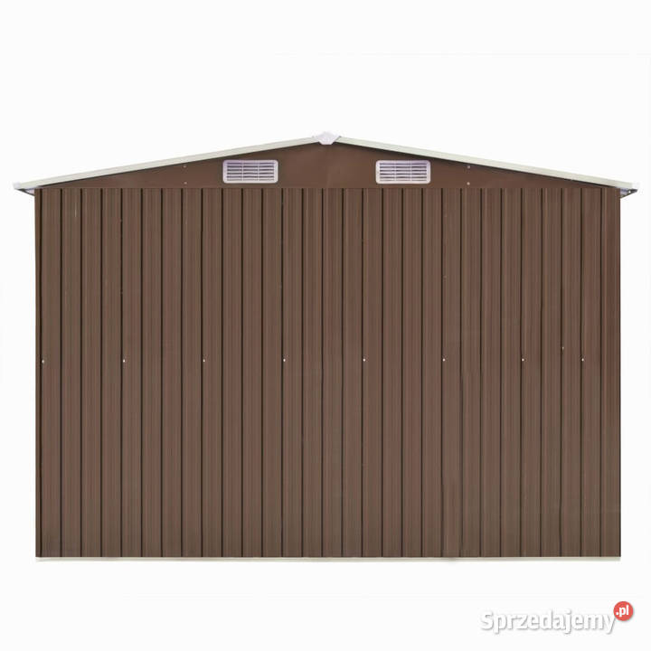 Szopa ogrodowa 257 x 392 x 181 metal brązowa Warszawa