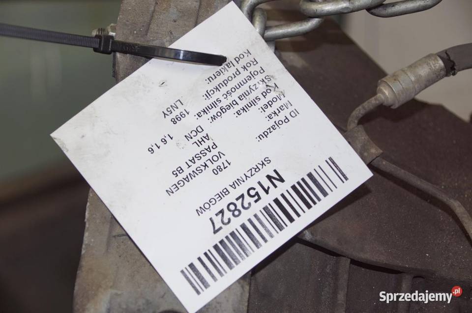 SKRZYNIA BIEGÓW VOLKSWAGEN PASSAT B5 DCN osobowe Pozostałe kujawsko-pomorskie Lipno