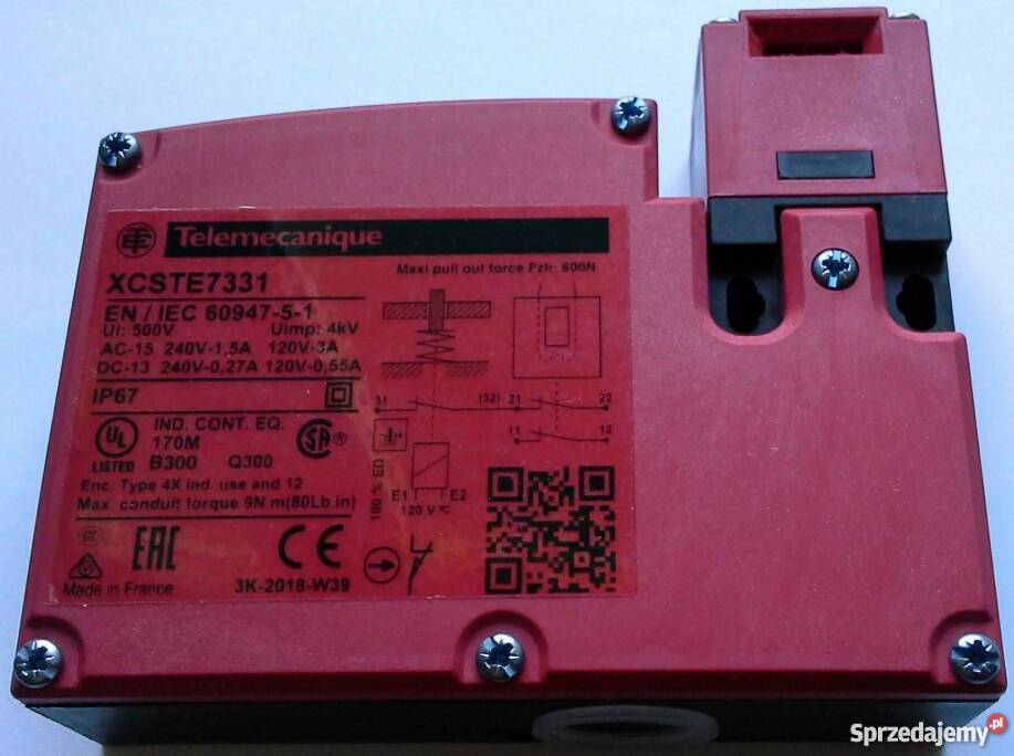 Wyłącznik bezpieczeństwa XCSTE7331 Telemecanique śląskie Zabrze