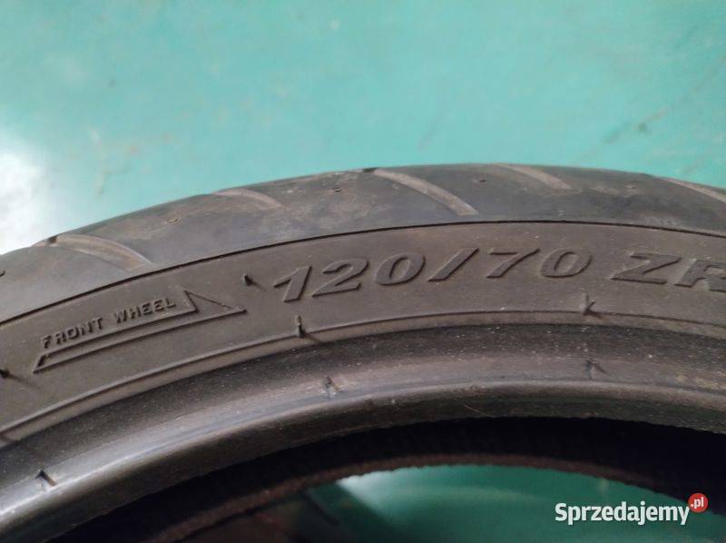 Opony 2 przód motor michelin 12070 zr 17 Łódź