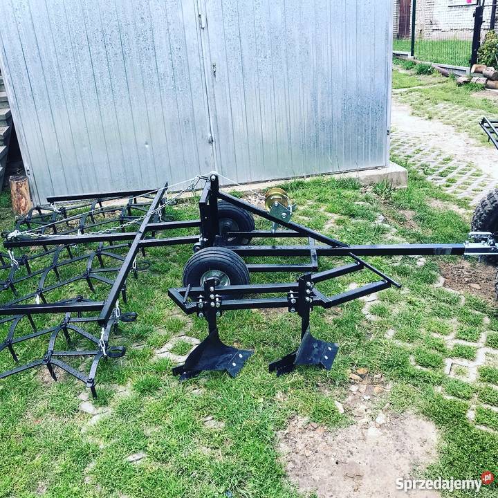Równanie ogrodu pług brony kultywator grabie do