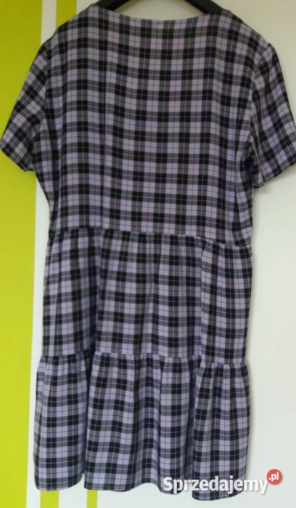 L Rozpinana sukienka z falbanami Dywided Spódnice i sukienki