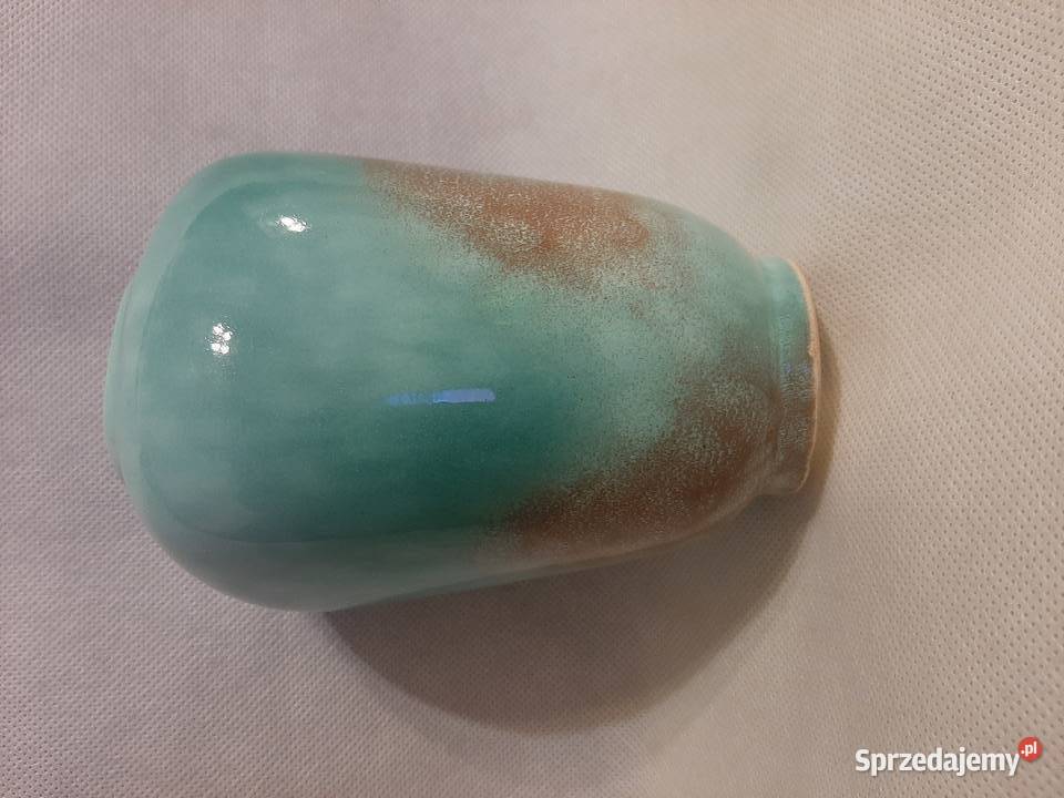 Śliczny ceramiczny wazonik niemiecki sygnowany Porcelana i szkło Inowrocław