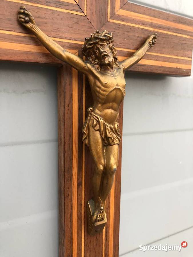 Zabytkowy drewniany Krzyż Łowicz sprzedam
