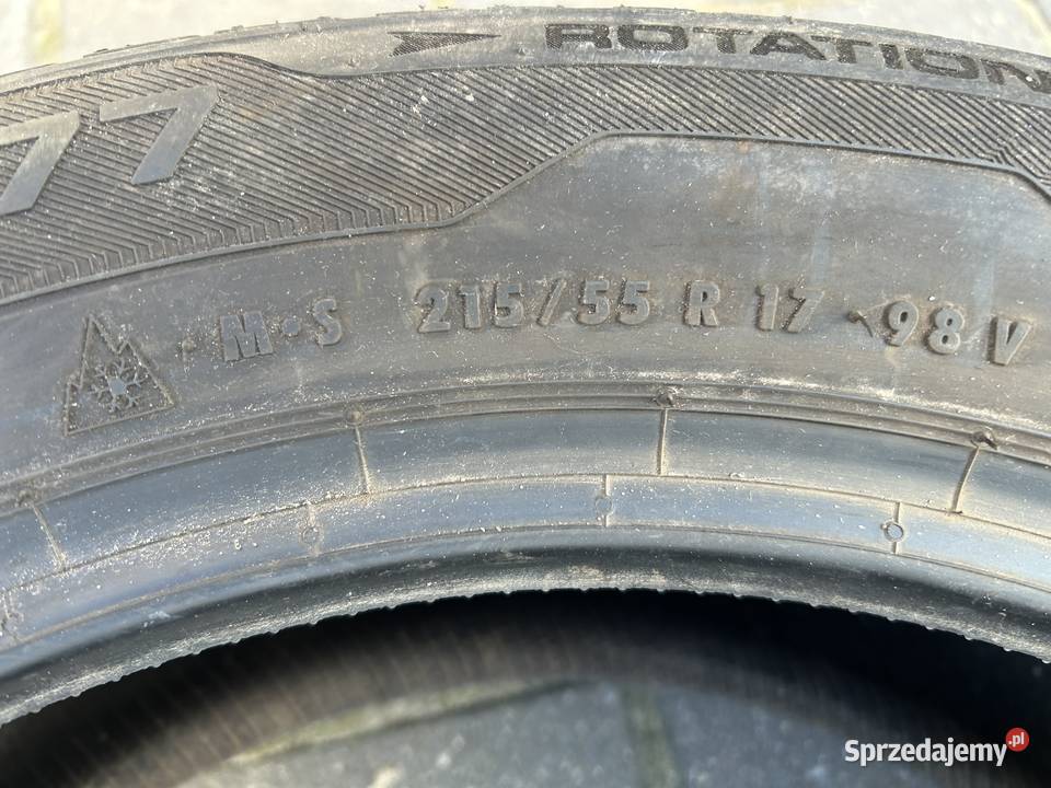 Opony zimowe uniroyal 21555r17v xl ma plus 77 zima