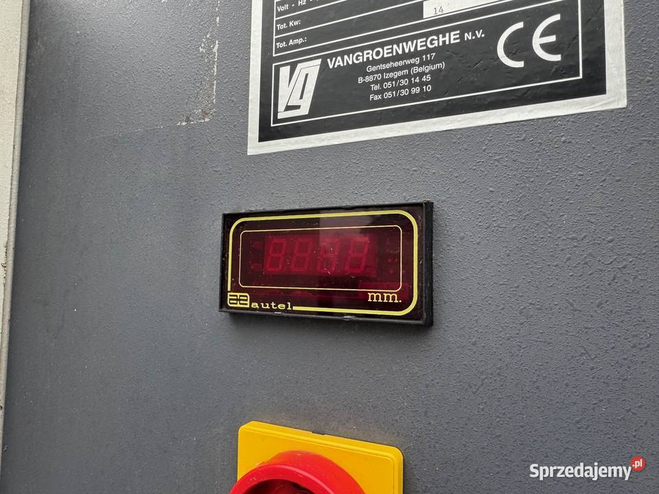 Szlifierka przelotowa VANGROENWEGHE M300 Combi Kalwaria Zebrzydowska