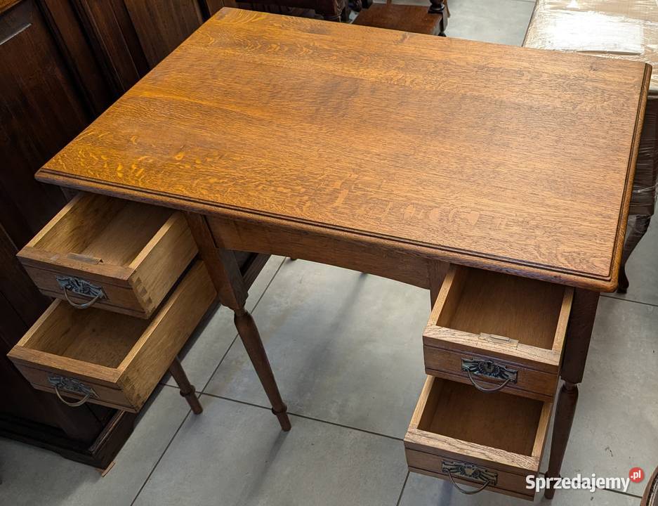 Piękne dębowe biurko secesyjneszer 100 sklep Dąbrowa Górnicza sprzedam